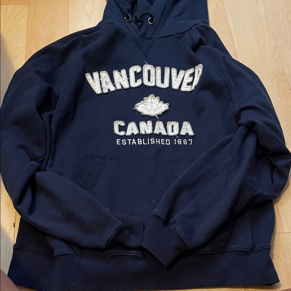 Vancouver Canada Navy Hoodie Sweatshirt